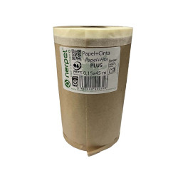 PAPEL KRAFT PLUS C/CINTA 45 M