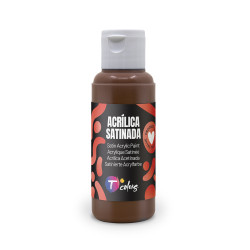 PINTURA MANUALIDADES ACRILICA MARRON SAT