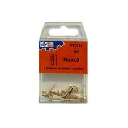 GANCHO CUELGACUADRO LATON C/6