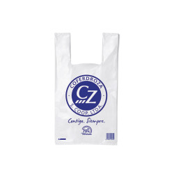 BOLSA PLAST.CAMISETA 70% B/500