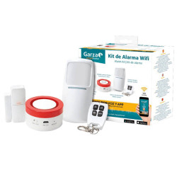 ALARMA WIFI SIRENA FLAS Y SENSORES
