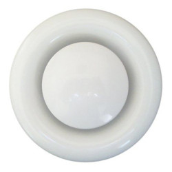 REJILLA DIFUSOR ACERO D-125 BLANCO